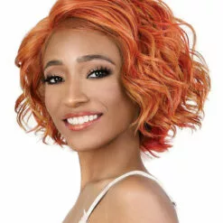 Wigs For Black Women LDP-Glow | Lace Front & Lace Part Synthetic Wig By Motown Tress