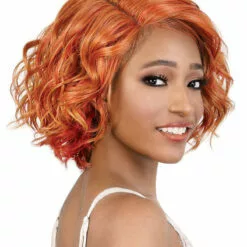 Wigs For Black Women LDP-Glow | Lace Front & Lace Part Synthetic Wig By Motown Tress