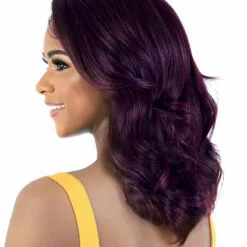 Wigs For Black Women LDP-Estee | Lace Front & Lace Part Synthetic Wig By Motown Tress