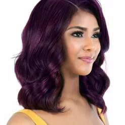 Wigs For Black Women LDP-Estee | Lace Front & Lace Part Synthetic Wig By Motown Tress