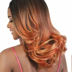 L360 Rina | Lace Front & Lace Part Synthetic Wig By Motown Tress