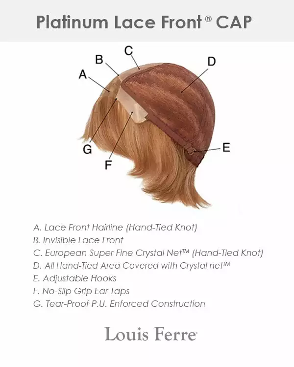 Wigs For Cancer Patients PLF009HM | Lace Front & Monofilament Human Hair Wig By Louis Ferre 6 Wigs For Cancer Patients PLF009HM | Lace Front & Monofilament Human Hair Wig By Louis Ferre