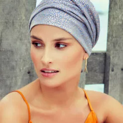 Best Wig Outlet Zoya V Turban - Glitter Print Headwear