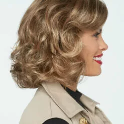 Wigs For Women Brave The Wave | Lace Front & Monofilament Part Synthetic Wig By Raquel Welch