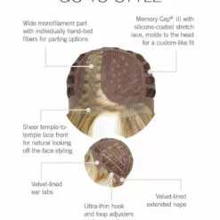 Go To Style | Lace Front & Monofilament Part Synthetic Wig By Raquel Welch Wigs For Women