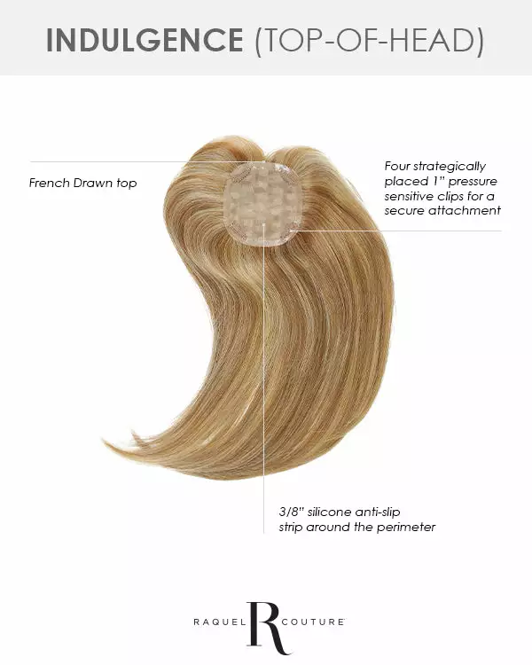 Wiglets Indulgence (Top-of-Head) | Monofilament Human Hair Wiglet By Raquel Welch 18 Wiglets Indulgence (Top-of-Head) | Monofilament Human Hair Wiglet By Raquel Welch