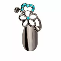 Stephen Nail Jewelry Flower (Small-Black)