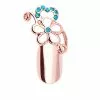 Stephen Nail Jewelry Flower (Small-Pink Gold)