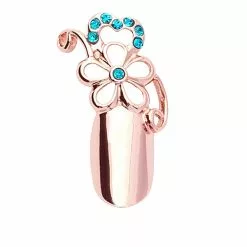 Stephen Nail Jewelry Flower (Small-Pink Gold)