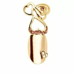 Stephen Nail Jewelry Triple Hearts (Small-Gold)