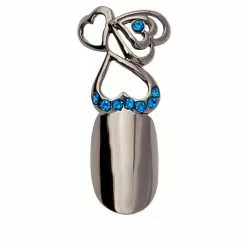 Stephen Nail Jewelry Triple Hearts (Medium-Black)