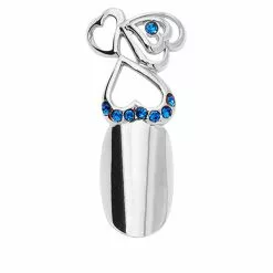 Stephen Nail Jewelry Triple Hearts (Medium-Silver)