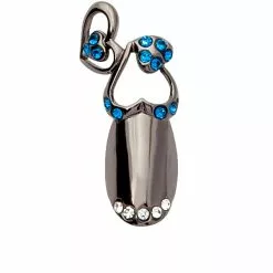 Stephen Nail Jewelry Twin Hearts (Small-Black)