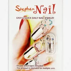 Stephen Nail Jewelry Twin Hearts (Small-Pink Gold)