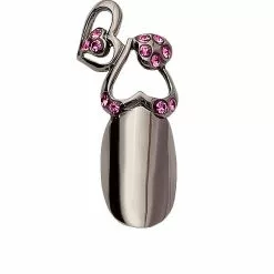 Stephen Nail Jewelry Twin Hearts (Medium-Black)