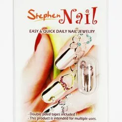 Stephen Nail Jewelry Twin Hearts (Medium-Pink Gold)