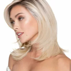 Wigs For Women Feathered Bob | Lace Front & Monofilament Top Synthetic Wig By TressAllure