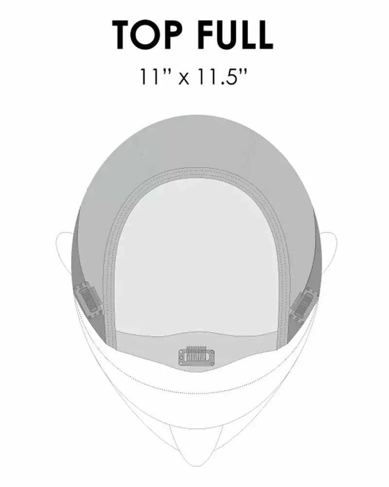 Top Full 12 Inch HH | Monofilament Remy Human Hair Toppers By Jon Renau 7 Top Full 12 Inch HH | Monofilament Remy Human Hair Toppers By Jon Renau