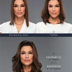 EasiPieces 8 Inch Length X 6 Inch Width (1pc) | Remy Human Hair Piece By Jon Renau Hair Extensions